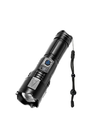 Cbtx A03 Dış Mekan Su Geçirmez El Feneri 30w Taşınabilir Lcd Ekranlı El Feneri Kayışlı