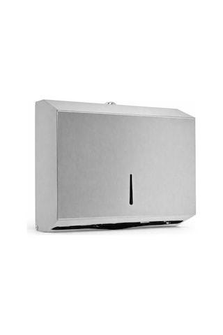 Aqua Bagno Basic Z Katlama Kağıt Verici 200 Lük Paslanmaz Çelik Mat Krom Dispanser