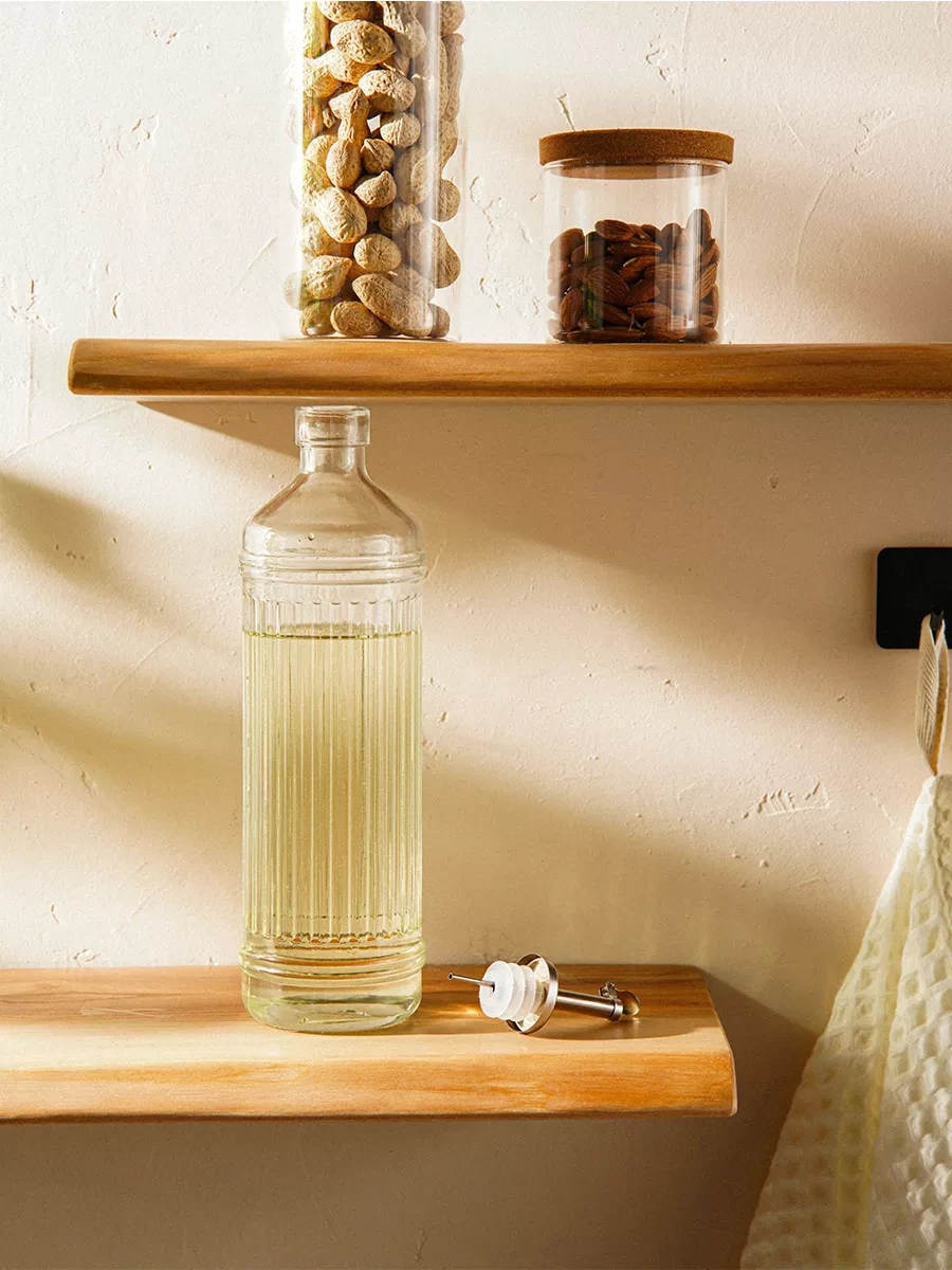 Sl Home Velette 750 Ml Cam Yağ Şişesi Dozajlayıcılı 232631073 Beyaz