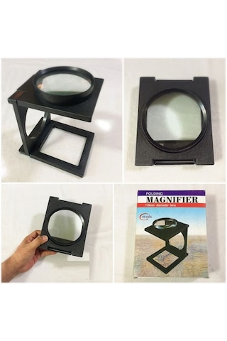 Masa Üstünde Proje Çizimi Küçük Yazı Vb Okuma İçin Mükemmel 110 Mm Katlanır Büyüteç