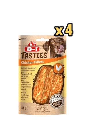 8in1 Tasties Chicken Fillets Tavuk Fileto Köpek Ödülü 4 x 85 G