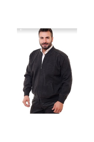 Bawcompany Erkek Çelik Örgü Içi Astarlı Hırka Gri
