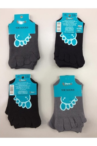 4 Adet Parmak Erkek Çorap Siyah