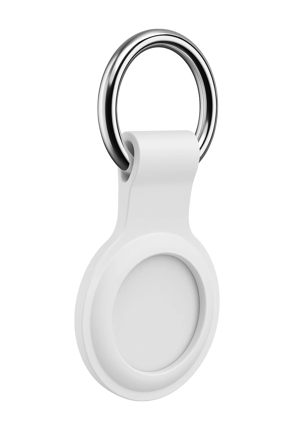 Airtag Anahtarlıklı Silikon Kılıf A010 Darbeye Dayanıklı Kaybolmaya Karşı Tam Koruma Kolay Tak-çıkar Airtags İle Uyumlu Koruyucu Anahtarlık Beyaz 10"