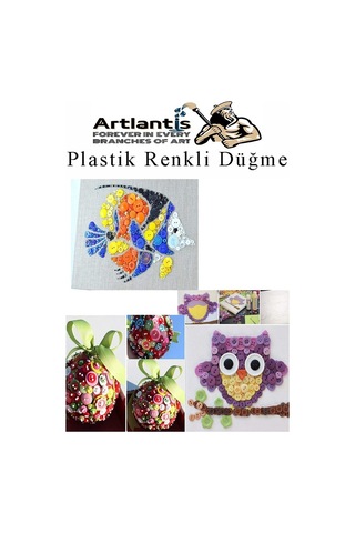 Renkli Düğme Plastik 2.5 Cm 25 Li 1 Paket 25 Mm Plastik Renkli Düğme Dikiş Parlak Yuvarlak 4 Delikli Düğme Etkinlik Okul