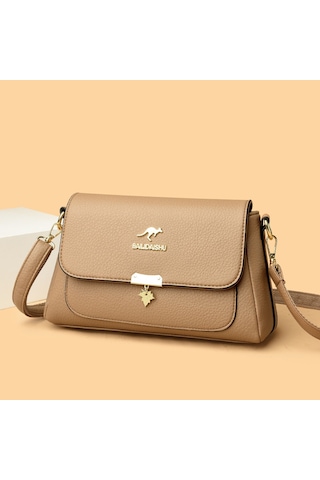 Yeni Stil Anne Çantası Omuz Askılı Çanta Atmosferik Kadın Çantası Dayanıklı Elde Taşınabilir Küçük Kare Çanta Haki Ana Resim Rengi Diğer