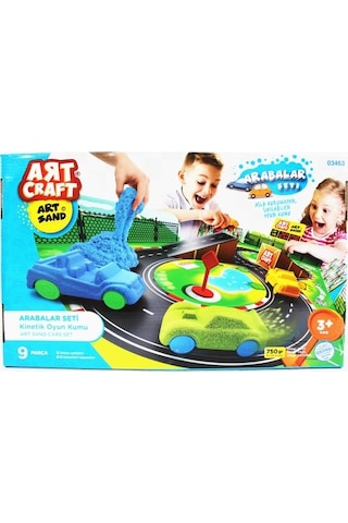 Dede Art Craft Kinetik Kum 750 Gr Arabalar  Seti