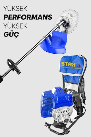 Staxx Power STX7963 7.9 HP 63 CC Benzinli Sırt Tipi Tırpan Biçme Makinesi