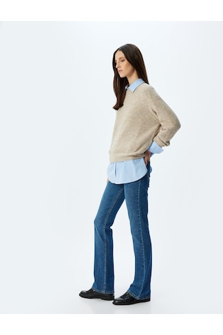 Koton Koyu İndigo Kadın Jean Pantolon 5wal40239md Koyu İndigo