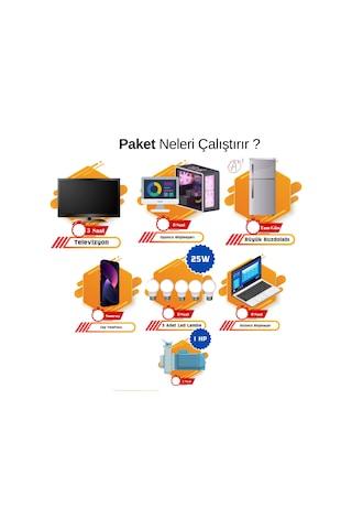 Güneş Enerjisi Bağ Evi Solar Paketi 3KVA İnverter 350W Güneş Paneli 100AH Jel Akü
