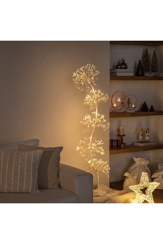 Hidra Led Işıklı Yılbaşı Dekoru 150cm Beyaz Diğer
