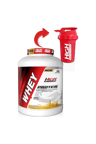 Whey Protein 2280 Gr Muz Aromalı Protein Tozu 24 Gram Protein