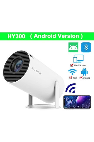 Salange HY300 1080P 1+8 GB Android Akıllı Projeksiyon Cihazı