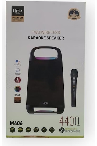 Linktech M406 Premium Ipx4 Işıklı Hoparlör