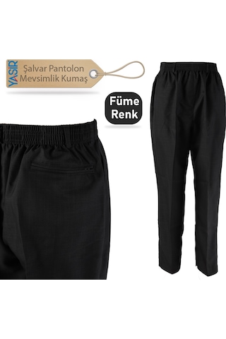 Erkek Kumaş Şalvar Pantolon Mevsimlik Füme Renk (514217049)