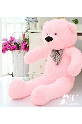 90 Cm Papyonlu Peluş Ayıcık - % 100 Yerli 001