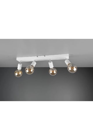 Riolight Modern Beyaz 4xe27 Mafsallı Hareketli Başlık Glop Ampul Hariç Metal Spot Avize Beyaz