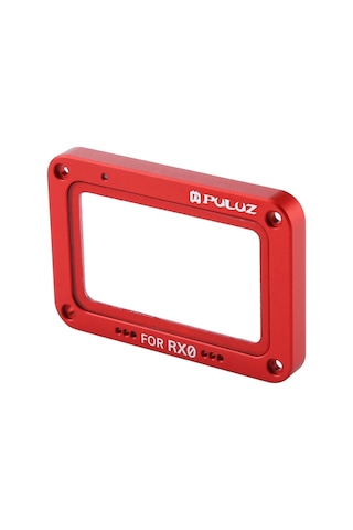 Puluz Alüminyum Alaşımlı Alev + Sony Rx0 / Rx0 Iı İçin Temperli Cam Lens Koruyucu, Vidalar Ve Tornavidalar İle Kırmızı
