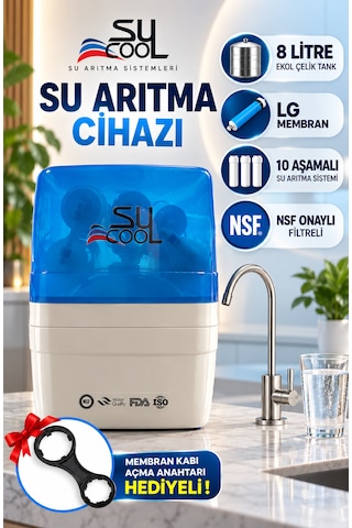Sucool 10 Aşamalı Lg Membranlı Çelik Tanklı Su Arıtma Cihazı 1