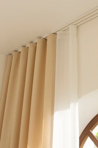 Kaşmir Home Perla Keten Fon Perde Açık Bej 150x270 Cm Açık Bej