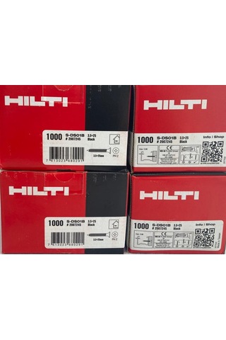 Hilti S-Ds 01 B Keskin Uçlu Alçıpan Vidaları 3.5X25 1.000 Adet