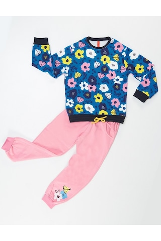 Denokids Mushi Çiçekli Kız Eşofman Takım Çok Renkli