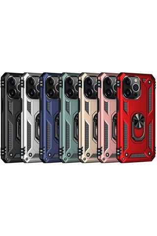 Zeyline Apple Uyumlu iPhone 13 Pro Max Zore Vega Kapak-mavi