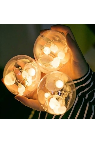 Gün Işığı Salkım Led Işık Büyük Top Salkım Işık Top Led Işık Yılbaşı Işığı Yılbaşı Süsleme Işığı Gün Işığı