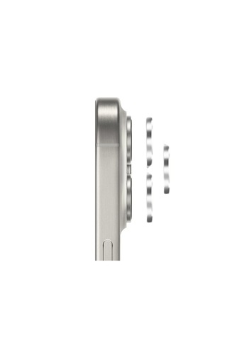 Safeus Safir Temperli Kamera Lens Koruyucu Apple Uyumlu iPhone 15 Pro Max Ve İle Beyaz