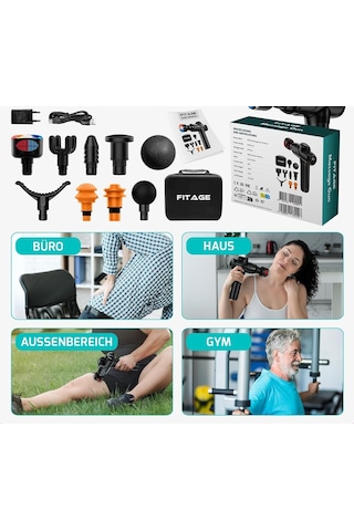 Fitage Masaj Tabancası Masaj Aletleri Ürün Kodu 003236 Çok Renkli