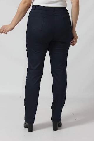 Moda Berray R002 Beli Lastikli Full Esnek Toparlayıcı Büyük Beden Pantolon Lacivert