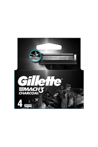 Gillette Mach3 4lü Bıçak Charcoal