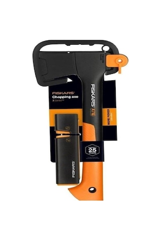 Fiskars X7 Parçalama Baltası + Bileme Aparatı Seti