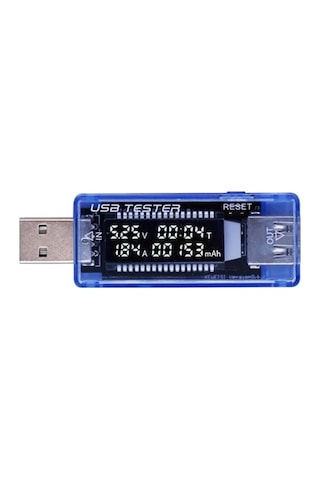 Cep Telefonu Şarj Test Kontrol Cihazı Pil Durumu Kapasite Akımı Usb Çıkışı Ölçer