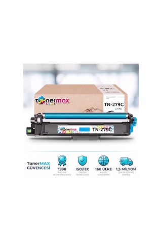 Brother Tn-279 Uyumlu, Toner Mavi- Çipli / Dcp-l3520cdw / L3560cdw / Hl-l3220cw / L3240cdw / L3280cdw / Mfc-l3270cdw / L3760cdw / L3770cdw / L3780cdw / L8390cdw