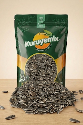 Birinci Sınıf Siyah Ayçekirdeği Kavrulmuş Tuzsuz - Taptaze Ve Doğal Lezzet 1kg