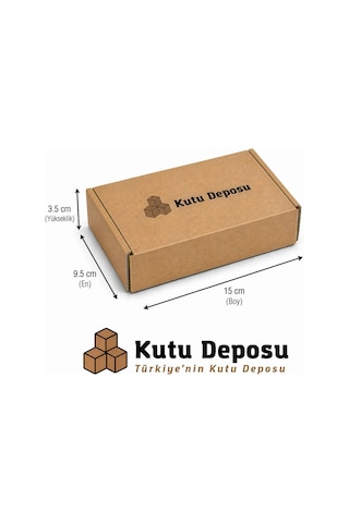 9.5x15x3.5 Cm E-ticaret Ve Kargo Kutusu Takı Kutusu 100 Adet