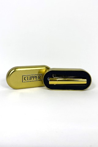 Clipper Metal Çakmak Gold Renk Özel Kutulu İsim Yazdırılır