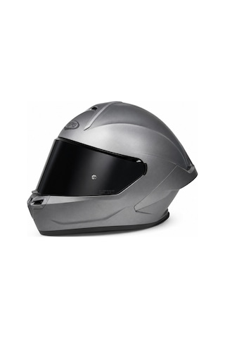 Roxter Full Face Kask Gun Metal Gümüş
