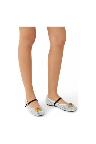 Kurt Geiger Pimlico Ballerina Kumaş Lüks Stil Kadın Babet Çok Renkli