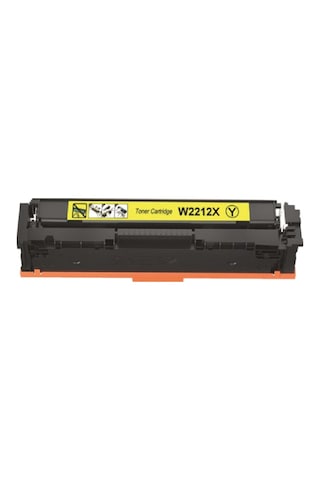 Hp W2212x 207x Uyumlu, Toner Çipsiz Sarı Yüksek Kapasite Toner M255 Mfp M282 Mfp M283