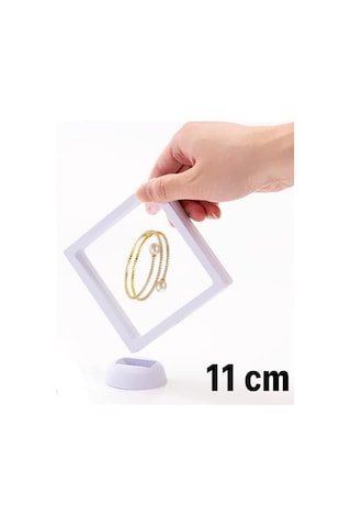 Buffer Buffer 11 X 11 Cm Standlı 3d Takı Ziynet Hatıra Koleksiyon Saklama Kutusu Şeffaf Film Çerçevesi - 8684003012752
