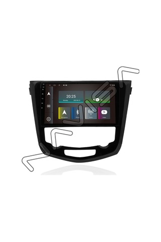 Nıssan Qashqai 2014-2021 Dijital 8 Gb Ram 128 Gb Hafıza Androıd Multımedıa Teyp 9.0 İnç