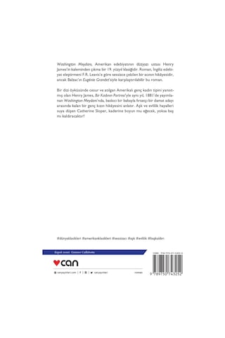 Washington Meydanı - Henry James - Can Yayınları