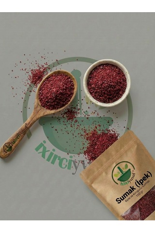 İxirciyusuf Sumak Sumak Tozu Ground Sumac Sumac Spice Rhus Coriaria Doğal Öğütülmüş 100 G
