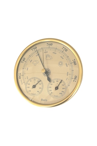 Jms Hassas 3'ü 1 Arada Barometre Termometre İç Ve Dış Mekan Kullanımı İçin Higrometre Nem Ölçer