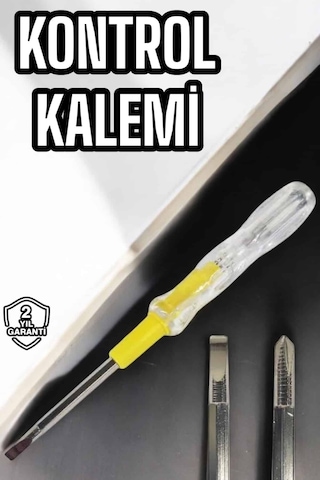 Test Cihazı Kontrol Kalemi Çift Başlıklı Şeffaf Elektrik Testi