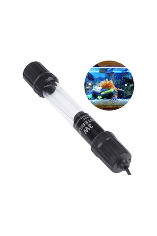Akvaryum İçin Uv-003 3w Ultraviyole Antiseptik Lamba Dezenfeksiyon Işığı, Ab Tak
