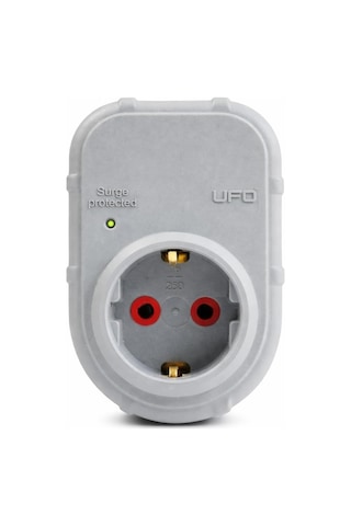 Ufo Yeni Tekli Akım Korumalı Topraklı Priz, Sürekli Koruma, 16a 250v, Max 3500w Aşırı Yük Koruması Gri