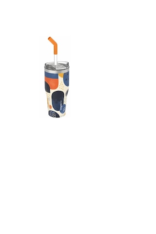 Vagonlife 670 Ml Çelik Termos Açık Beyaz - Kırmızı